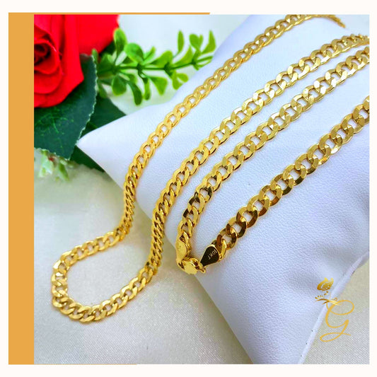 10K Gold Cuban link Chain 24” 5.53MM Width